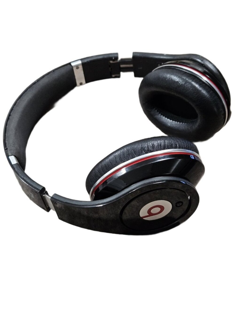 Monster Beats Studio 1st Gen Black Red Wired Headphones with Case